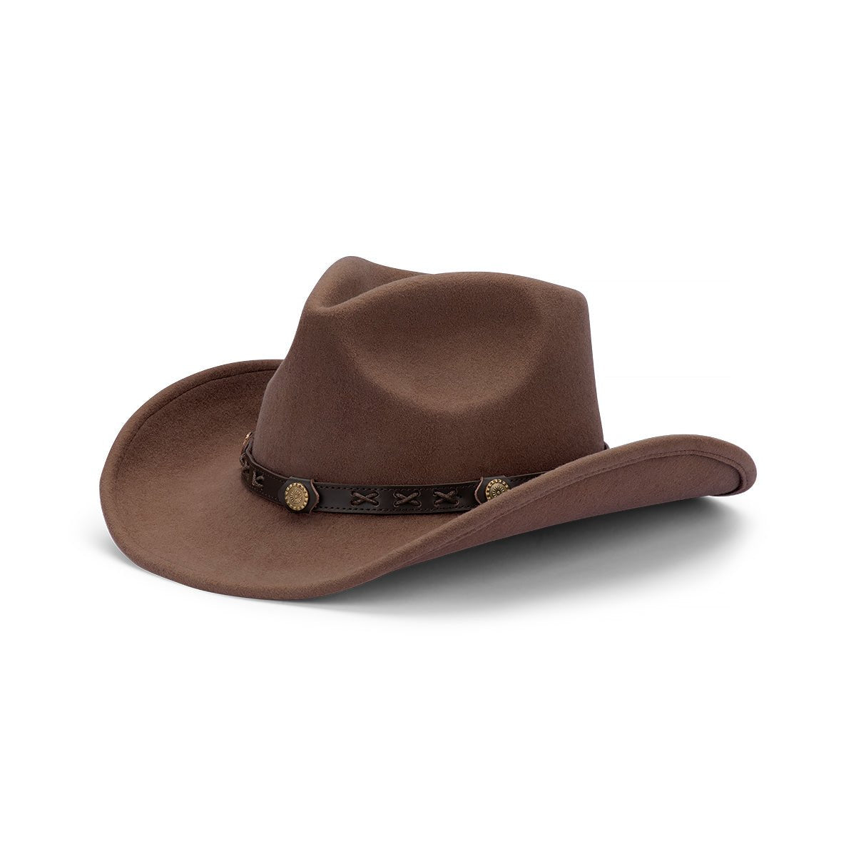 Dallas Australian Wool Felt Shapeable Outback Hat with Leather Band - Urban Caps