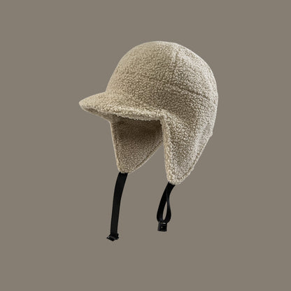 Men's Lamb Wool Ski Flying Ear Protection Baseball Hat: Cozy and Stylish - Urban Caps 