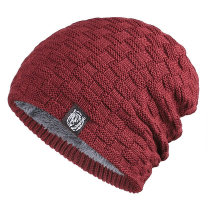 Tiger Label Fleece Warm Men's Hat: Cozy Style for Chilly Days - Urban Caps 
