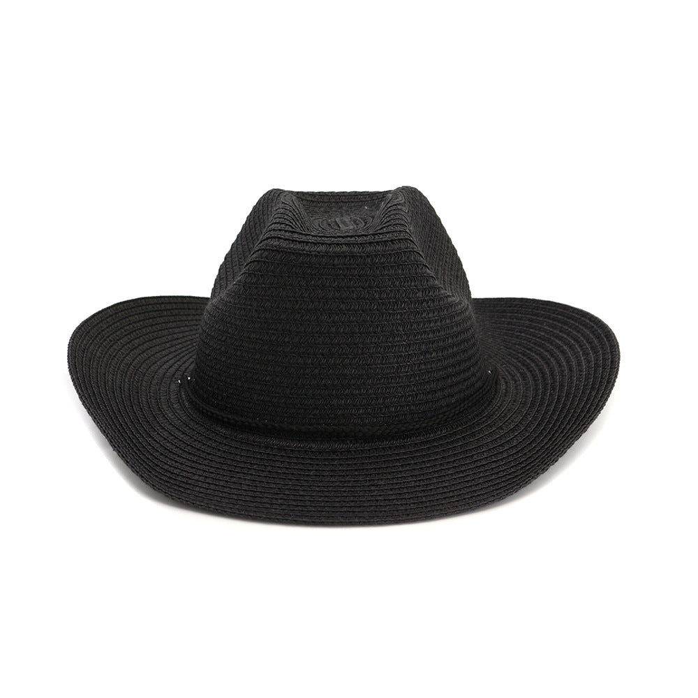 Shade Outdoor Beach Big Brim Cowboy Straw Hat - Urban Caps 