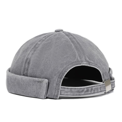 Denim Cotton Docker Cap - Timeless Denim Look With Clean Lines And Classic Appeal
