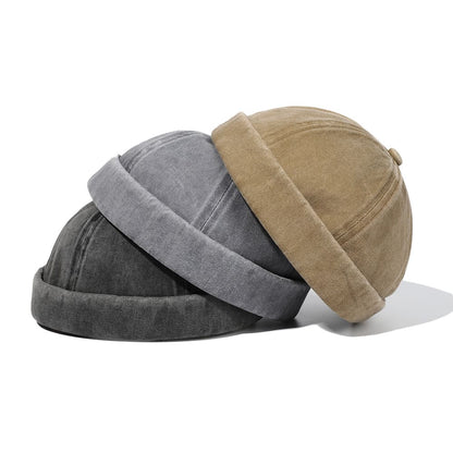 Denim Cotton Docker Cap - Timeless Denim Look With Clean Lines And Classic Appeal