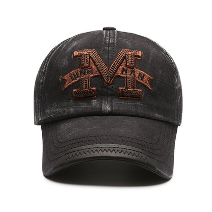 American Washed Denim Baseball Cap Couple Spring and Autumn