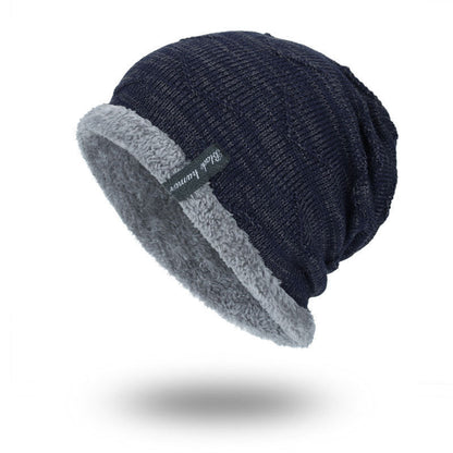 Diagonal hook hat bib knitted woolen hat - Urban Caps