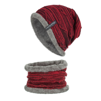 Diagonal hook hat bib knitted woolen hat - Urban Caps
