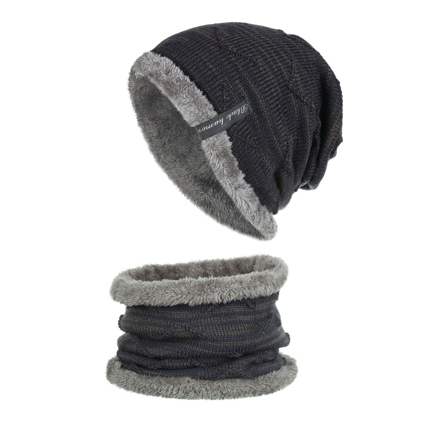Diagonal hook hat bib knitted woolen hat - Urban Caps