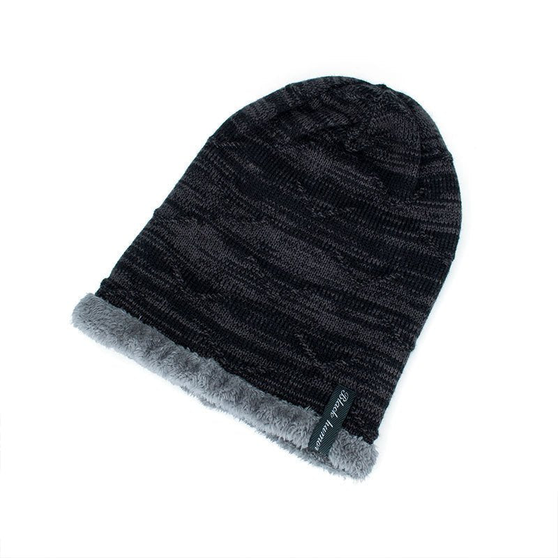 Diagonal hook hat bib knitted woolen hat - Urban Caps
