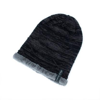 Diagonal hook hat bib knitted woolen hat - Urban Caps