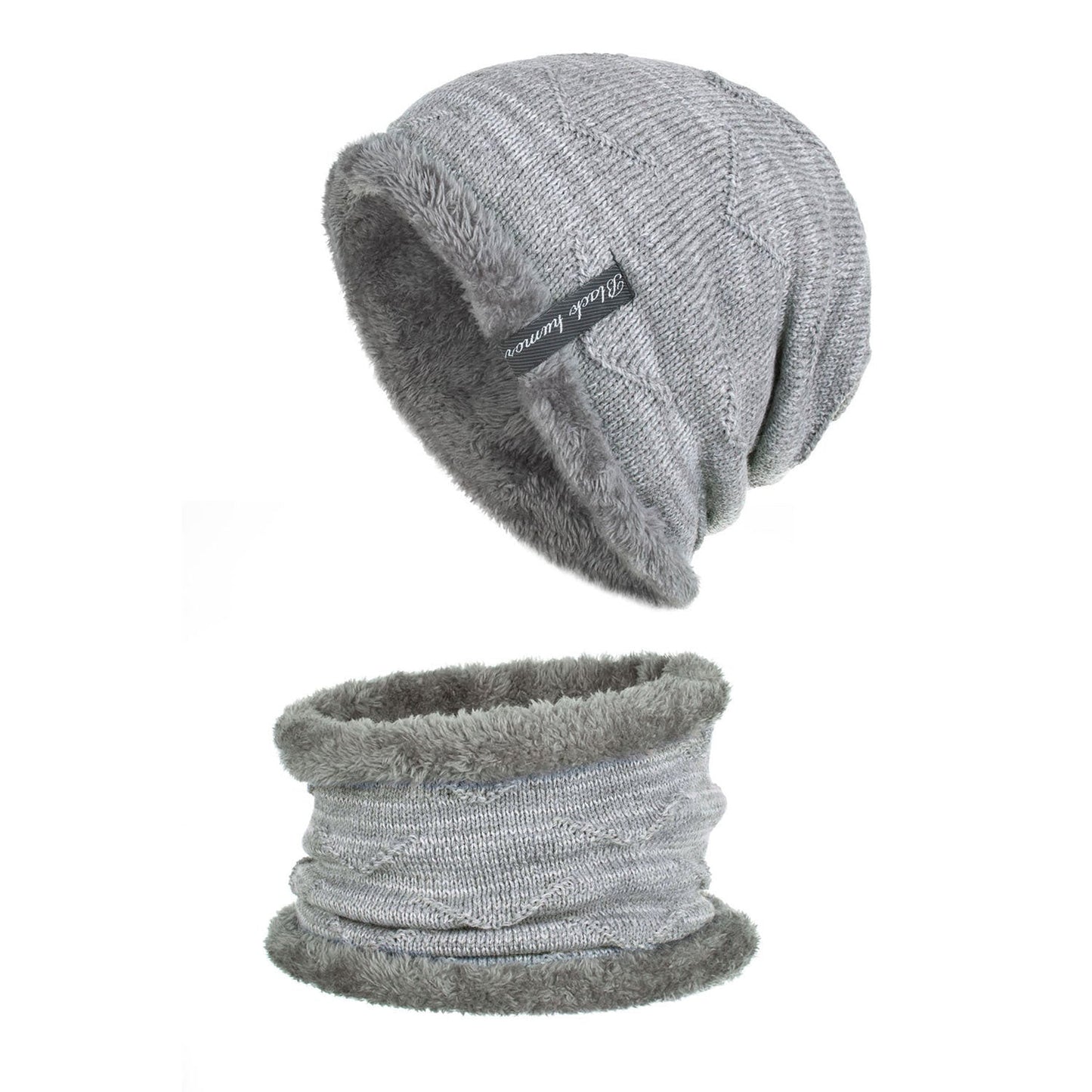Diagonal hook hat bib knitted woolen hat - Urban Caps