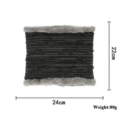 Diagonal hook hat bib knitted woolen hat - Urban Caps