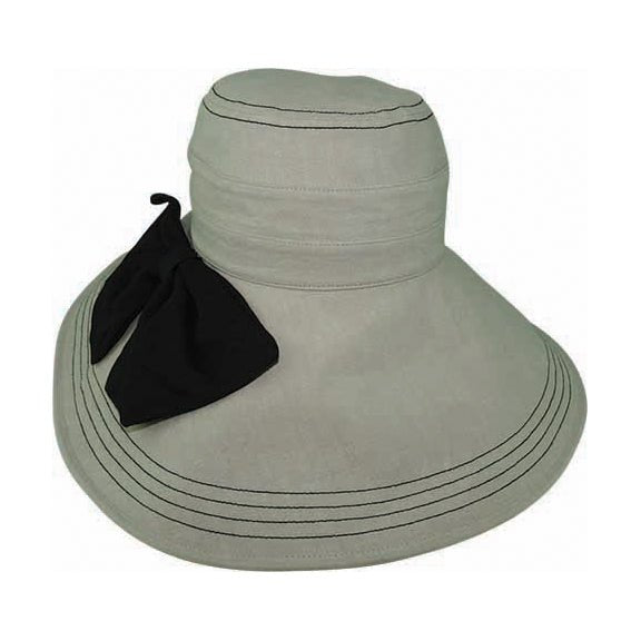 Dianne Hat – 100% Hemp with Wide Shapeable Brim and Decorative Bow - Urban Caps