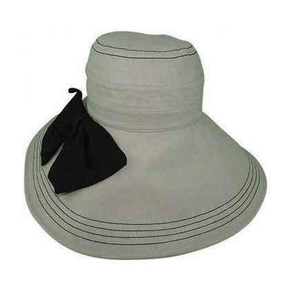 Dianne Hat – 100% Hemp with Wide Shapeable Brim and Decorative Bow - Urban Caps