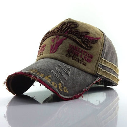 Distressed Bull Head Cap – Casual Baseball Hat for Men & Women - Urban Caps
