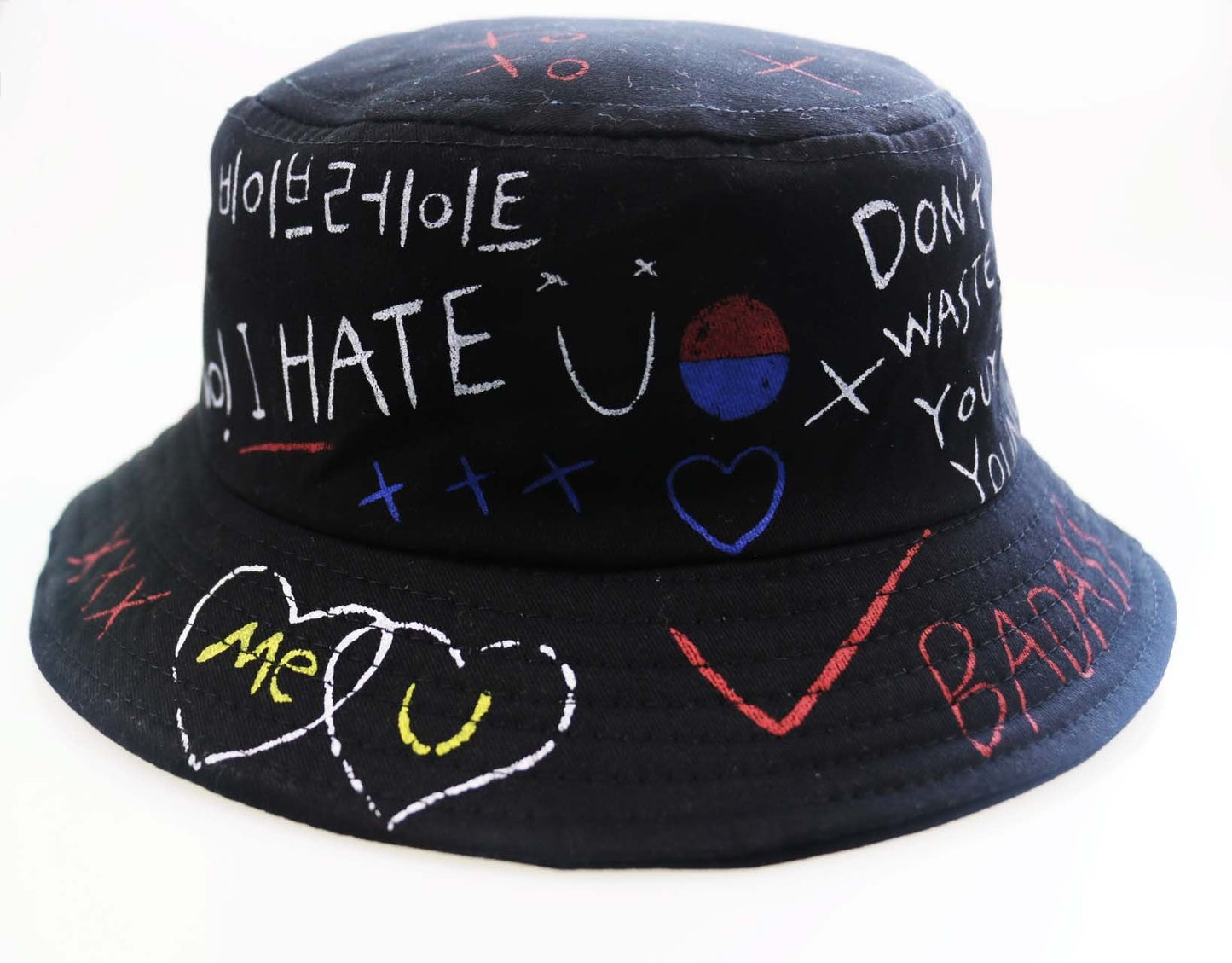 Doodle love sunshade fisherman hat - Urban Caps