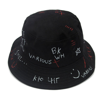 Doodle love sunshade fisherman hat - Urban Caps