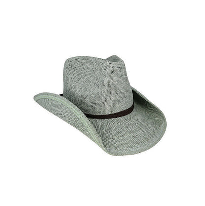 Dookie Woven Toyo Western Hat with Structured Upturn Brim – Natural Fibre Summer Style - Urban Caps
