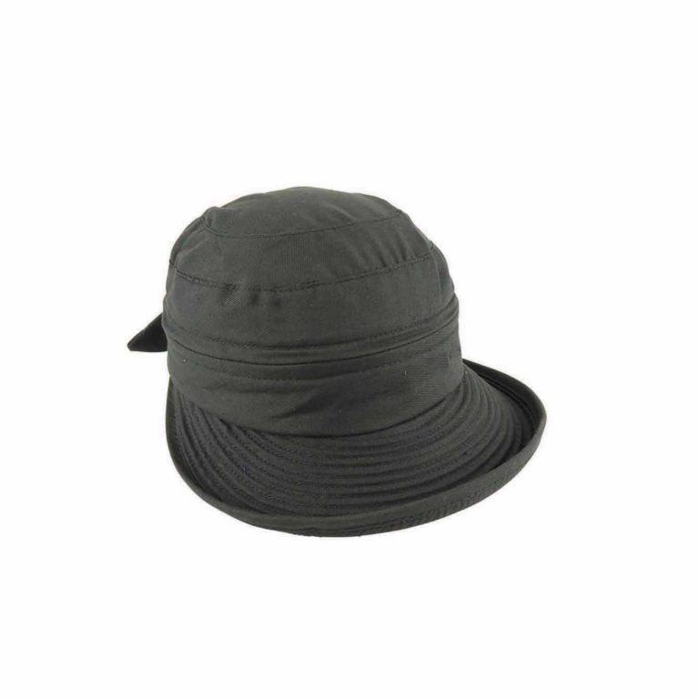 Dorothea Convertible Polycotton Cap and Visor with Removable Top and Velcro Strap - Urban Caps