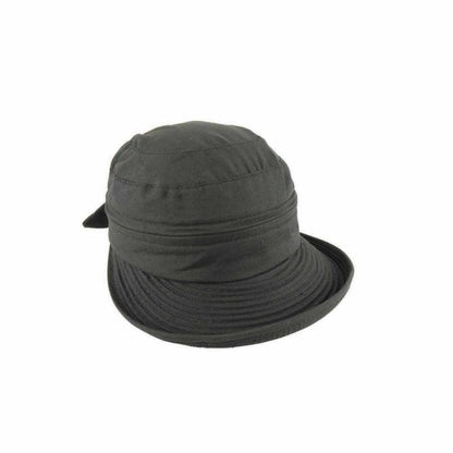 Dorothea Convertible Polycotton Cap and Visor with Removable Top and Velcro Strap - Urban Caps