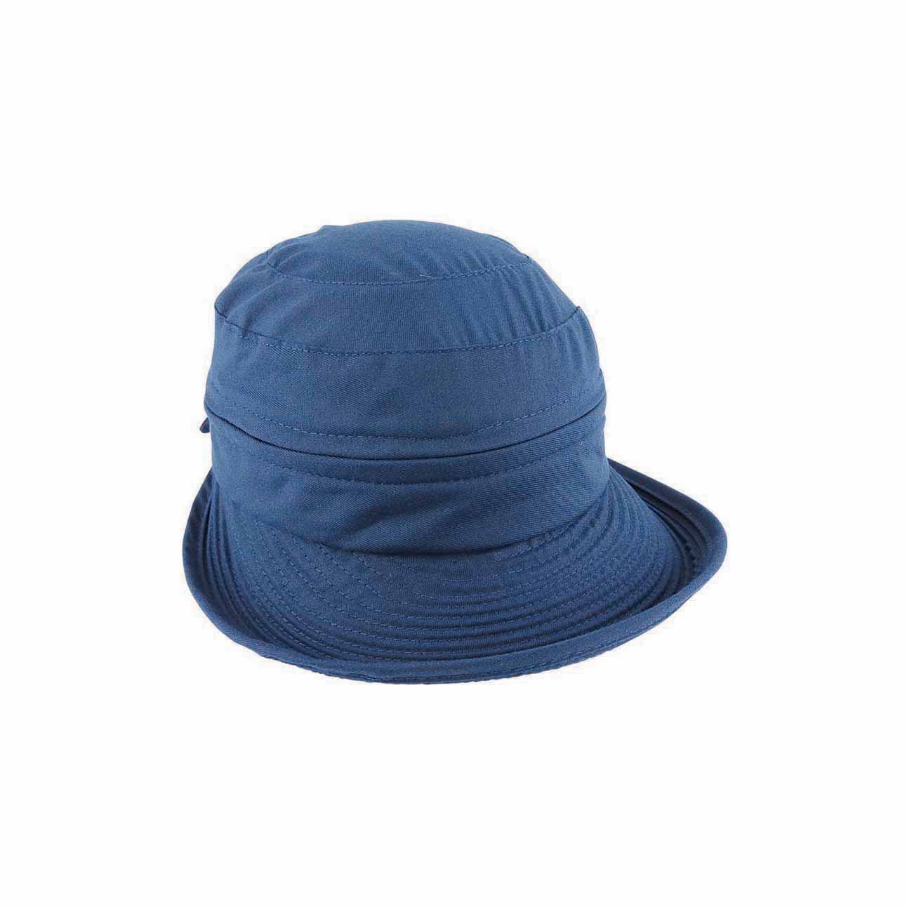 Dorothea Convertible Polycotton Cap and Visor with Removable Top and Velcro Strap - Urban Caps