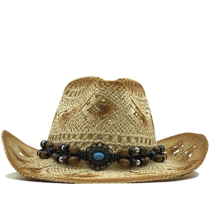 New Women's Beach Cowboy Straw Caps Sun Hat - Urban Caps 
