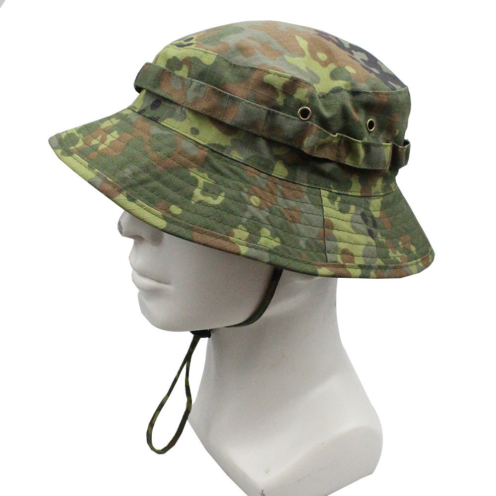 Outdoor Mountaineering Tactics Camouflage Cloth Round Hat - Urban Caps 