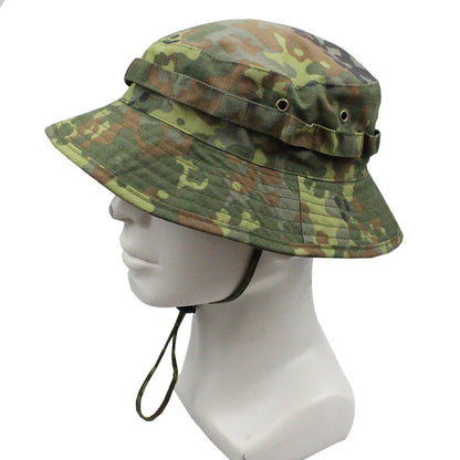 Outdoor Mountaineering Tactics Camouflage Cloth Round Hat - Urban Caps 