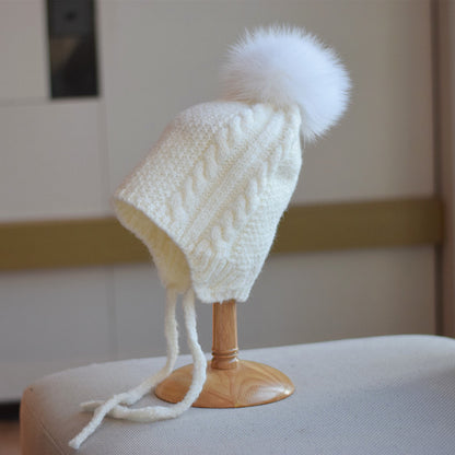 Cute Braid Woolen Cap Women - Urban Caps 