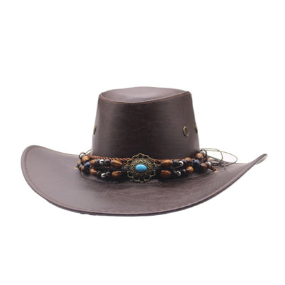 Female Big Brim Sun-proof Western Cowboy Hat - Urban Caps 