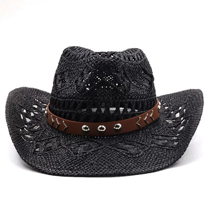 New Women's Beach Cowboy Straw Caps Sun Hat - Urban Caps 