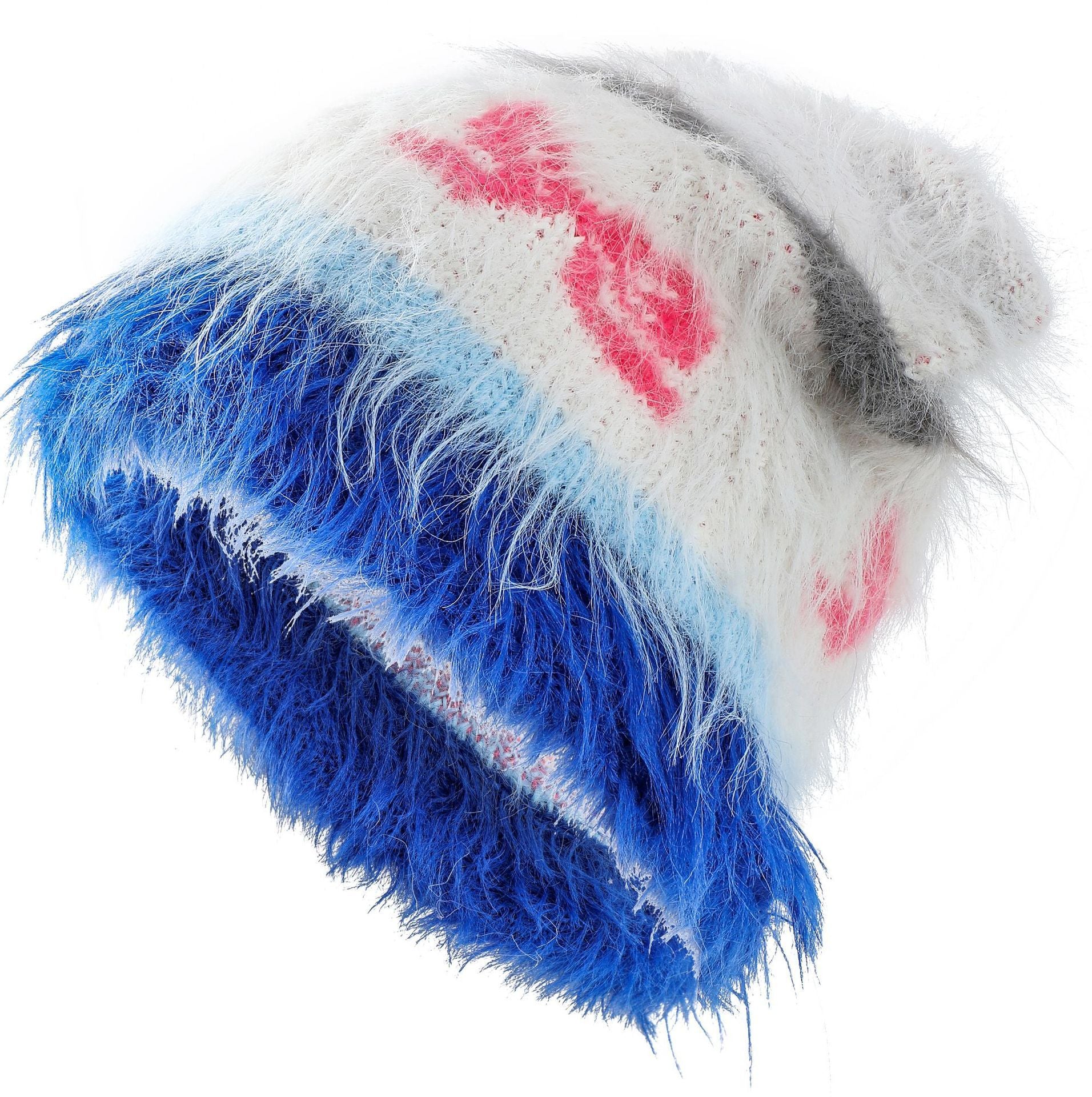 Cute Cat Ears Knitted Hat Earflaps Slipover Woolen Cap - Urban Caps 