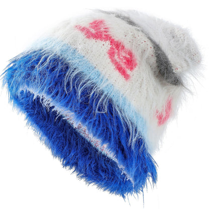 Cute Cat Ears Knitted Hat Earflaps Slipover Woolen Cap - Urban Caps 