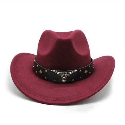 Polyester Retro Jazz Western Cowboy Hat - Urban Caps 