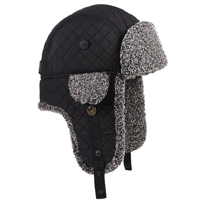 Fleece Warm Check Outdoor Ear Protection Hat: Cozy Comfort for Outdoor Activities - Urban Caps 