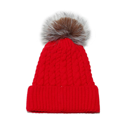 All-match Fleece Lined Padded Warm Keeping Solid Color Woolen Hat - Urban Caps 