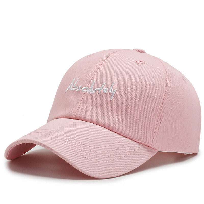 New Baseball Soft Top Female Wide Brim Duck Tongue Letter AB Shopping - Urban Caps 
