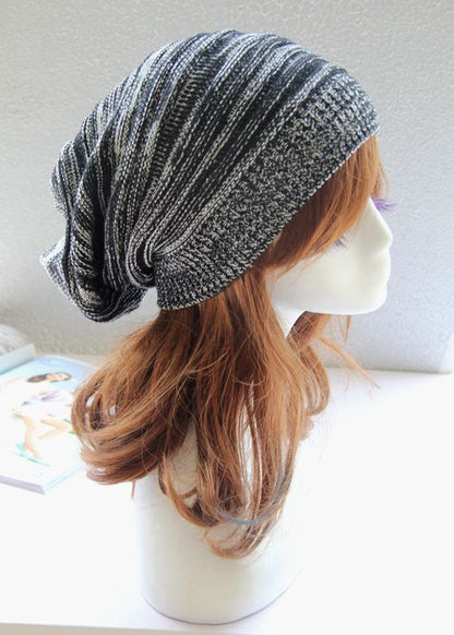 Two-Color Melaleuca Pleated Warm Pullover Pile Hat: Stylish and Cozy - Urban Caps 
