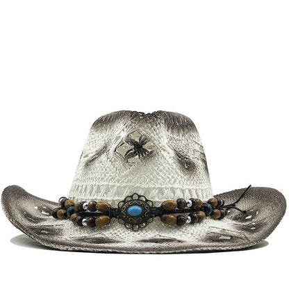 New Women's Beach Cowboy Straw Caps Sun Hat - Urban Caps 