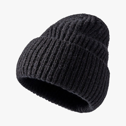 Jacquard Monochrome Cold Hat Men's Outdoor Warm Woolen Hat - Urban Caps 