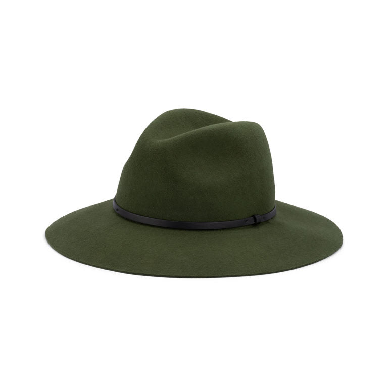 Edwina Fedora Hat – Australian Wool Felt, Faux Leather Band, Adjustable Fit - Urban Caps