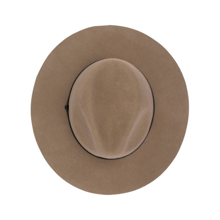 Edwina Fedora Hat – Australian Wool Felt, Faux Leather Band, Adjustable Fit - Urban Caps