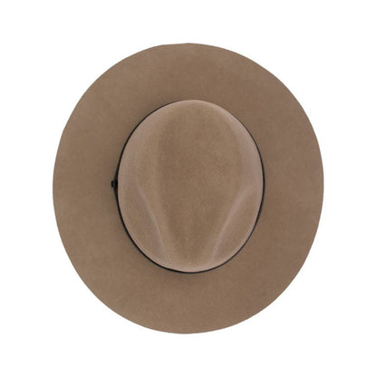 Edwina Fedora Hat – Australian Wool Felt, Faux Leather Band, Adjustable Fit - Urban Caps
