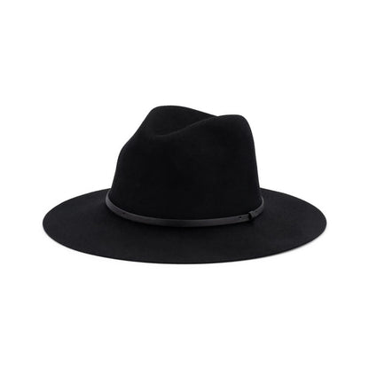 Edwina Fedora Hat – Australian Wool Felt, Faux Leather Band, Adjustable Fit - Urban Caps