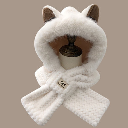 Autumn And Winter Cute Furry Fox Ear Hat - Urban Caps 