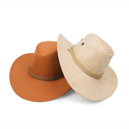 Cowboy Hat Spring And Summer Outdoor Sun Hat Men's Horse Riding Beach Hat - Urban Caps 