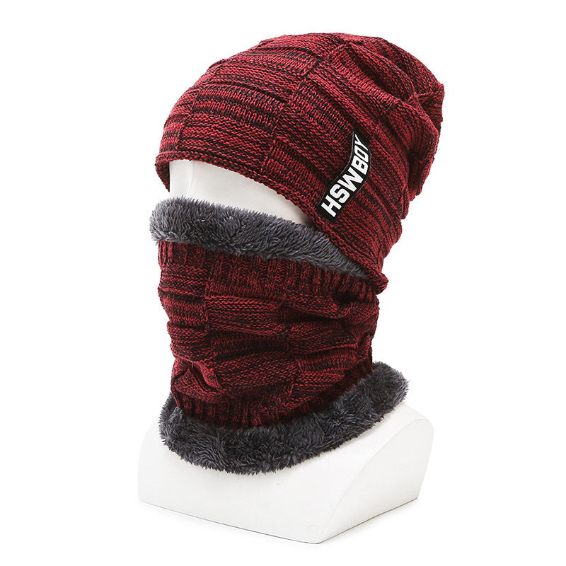 Hat Men's Winter Fleece Lined Padded Warm Keeping Woolen Knitted Hat - Urban Caps 