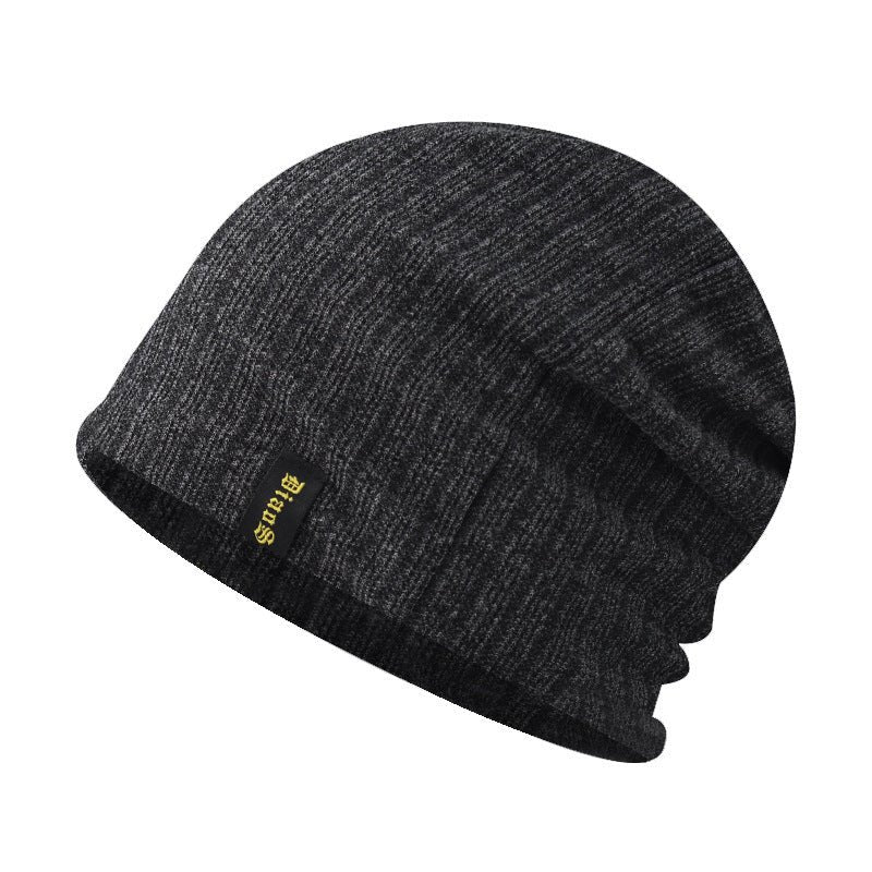 Embroidered Knit Beanie – Lightweight Pullover Hat with Minimalist Letter Design - Urban Caps