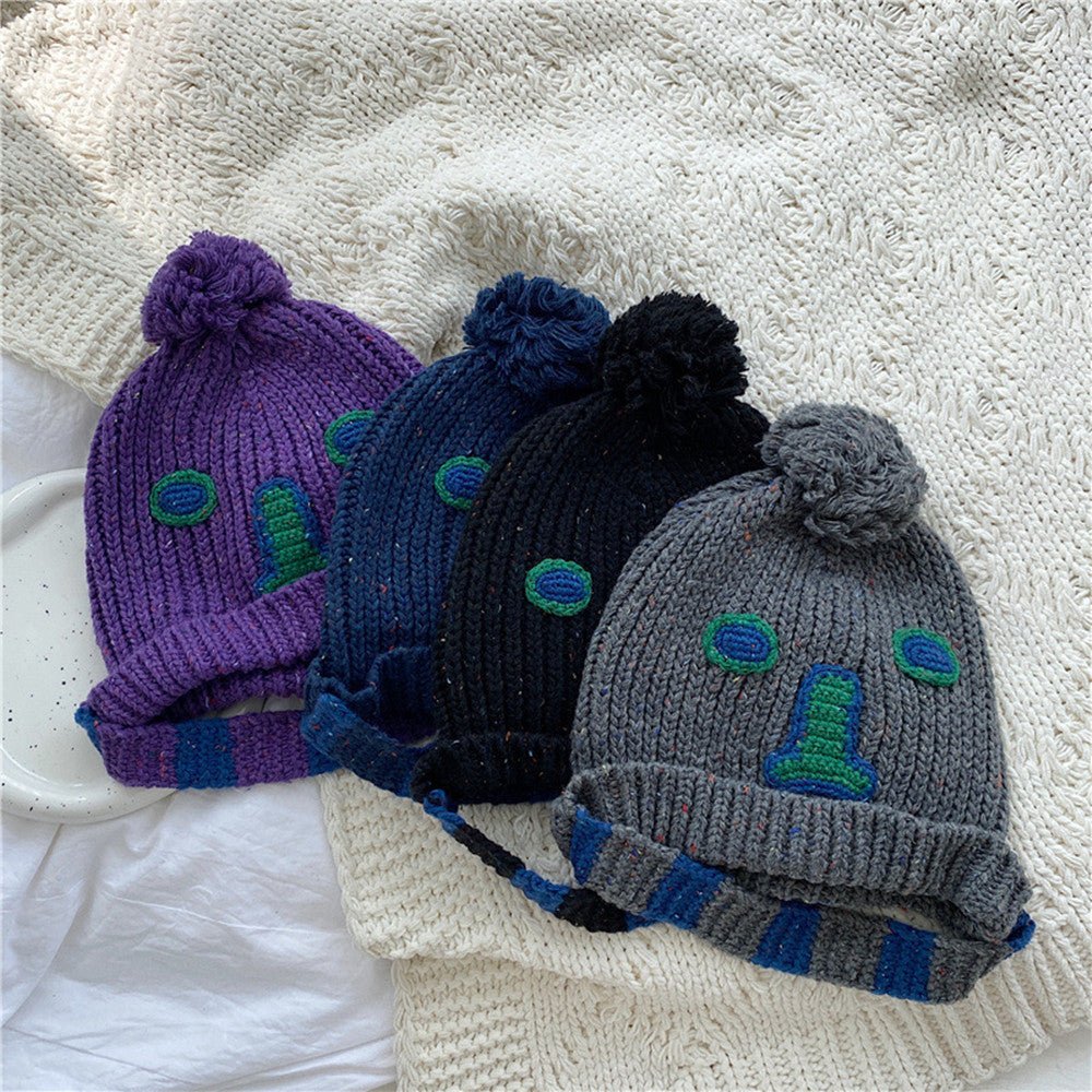 Embroidered Rabbit Fur Warm Wool Hat - Urban Caps