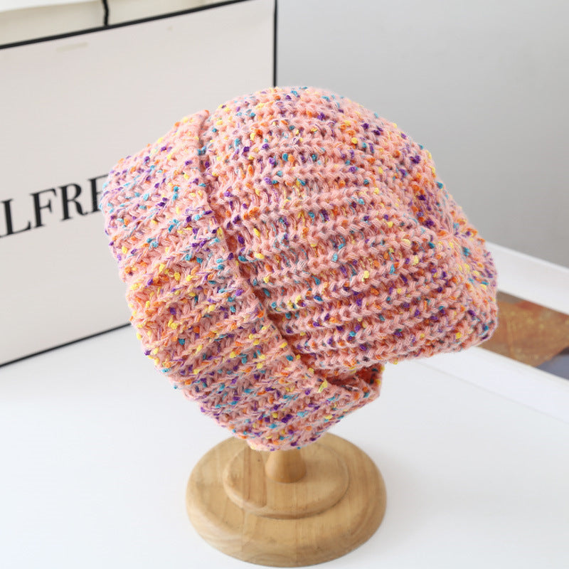 Women's Fashion Casual Hundred With Woolen Hat - Urban Caps 