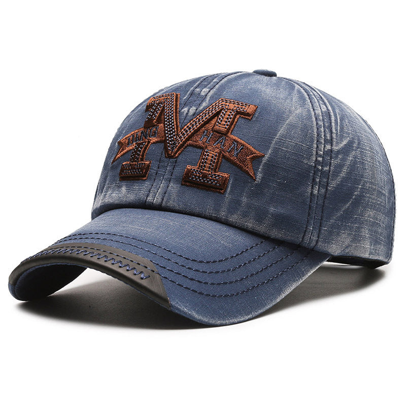 American Washed Denim Baseball Cap Couple Spring And Autumn - Urban Caps 