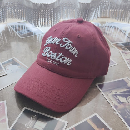 Big Head Circumference Letter Baseball Men'S Summer Soft Top Embroidery All-Match Peaked Outdoor Sun Hat